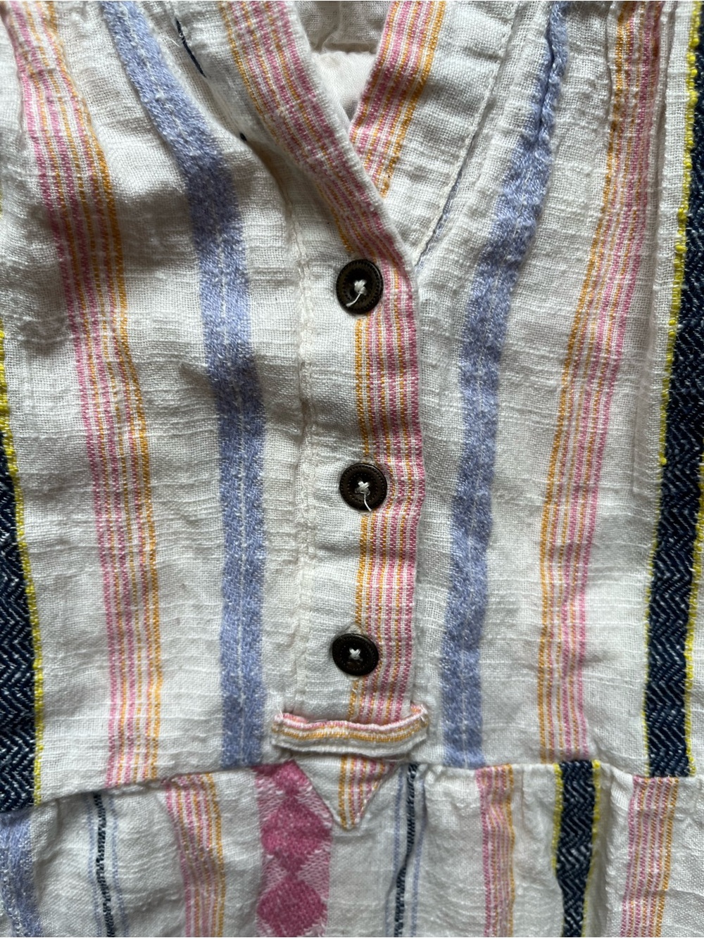 Anthropologie Boho Georgina Tiered Shirt Dress Sz Small Textured - Picture 5 of 9